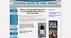 Desktop Screenshot of exercise-guide-to-lose-weight.com